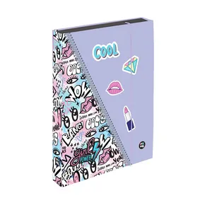 A4 Jumbo Notizbuchbox mit lustigem Mädchenmotiv